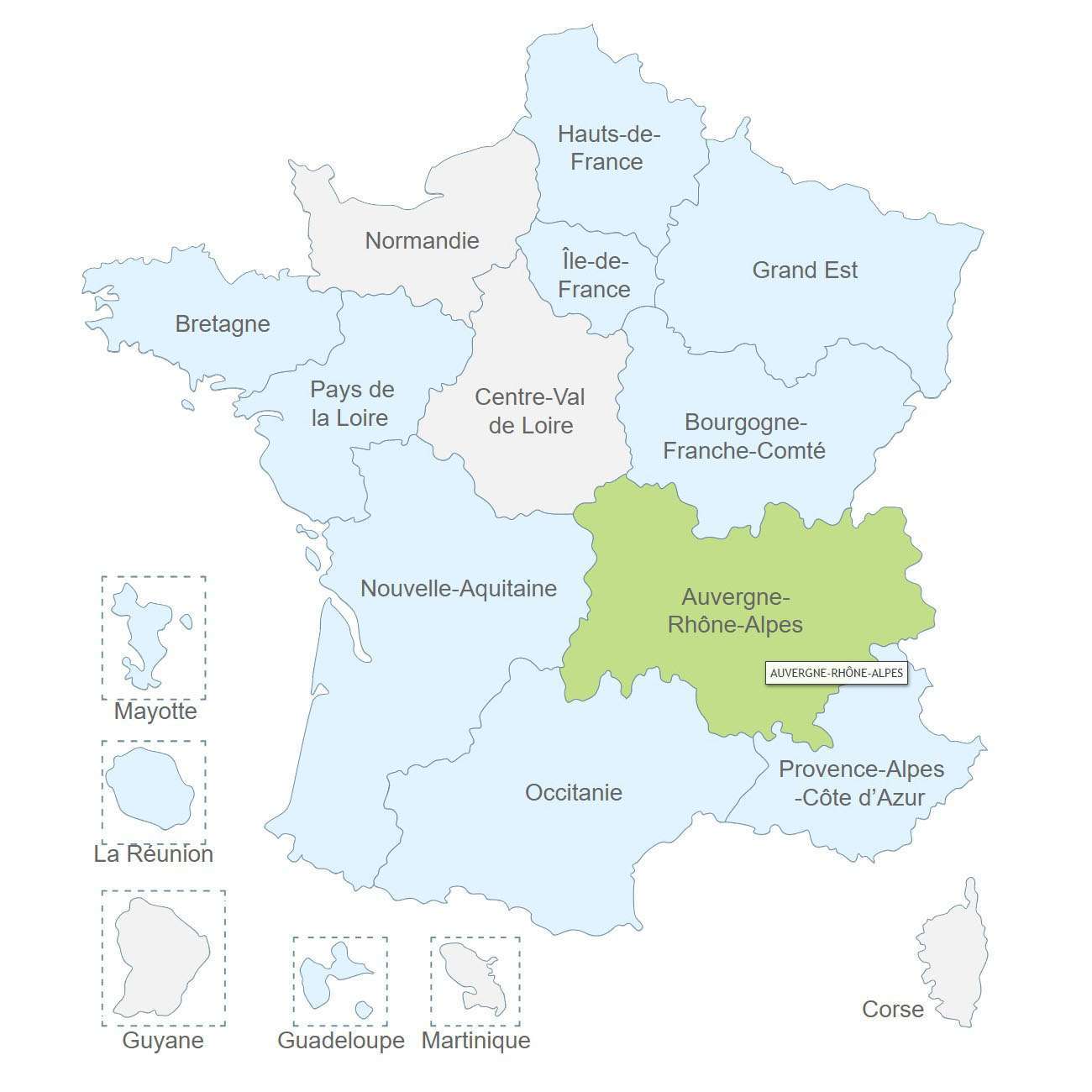 Région Auvergne-Rhône-Alpes de l'association ADC