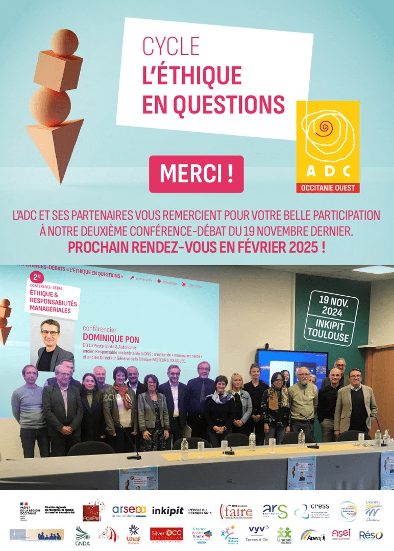 Cycle conférences-débats : « L’éthique en questions », ça continue !